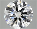 Lab Grown Diamond 6.08 Carats, Round with Ideal Cut, E Color, VS1 Clarity and Certified by IGI