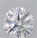 Natural Diamond 2.25 Carats, Round with Excellent Cut, F Color, SI1 Clarity and Certified by GIA