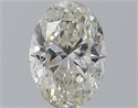 Natural Diamond 1.51 Carats, Oval with  Cut, I Color, SI2 Clarity and Certified by GIA