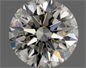 Natural Diamond 1.01 Carats, Round with Excellent Cut, H Color, VS1 Clarity and Certified by IGI