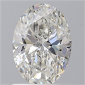 Natural Diamond 1.00 Carats, Oval with  Cut, G Color, SI2 Clarity and Certified by GIA