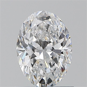 Picture of Natural Diamond 0.90 Carats, Oval with  Cut, D Color, SI1 Clarity and Certified by GIA