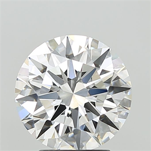 Picture of Lab Grown Diamond 3.07 Carats, Round with Ideal Cut, E Color, VVS2 Clarity and Certified by IGI