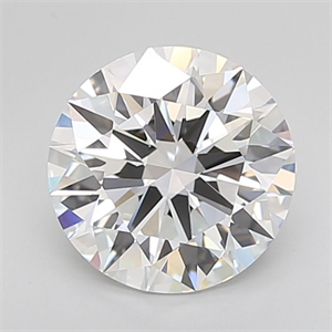 Picture of Lab Grown Diamond 3.51 Carats, Round with Ideal Cut, D Color, IF Clarity and Certified by IGI