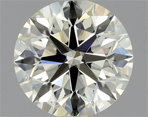 Picture of Natural Diamond 1.26 Carats, Round with Excellent Cut, K Color, VVS2 Clarity and Certified by HRD