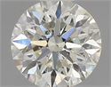 Natural Diamond 0.41 Carats, Round with Excellent Cut, K Color, I1 Clarity and Certified by GIA