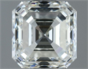 Natural Diamond 1.50 Carats, Asscher with  Cut, I Color, VVS2 Clarity and Certified by IGI