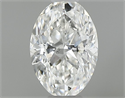 Natural Diamond 0.34 Carats, Oval with  Cut, G Color, SI1 Clarity and Certified by GIA