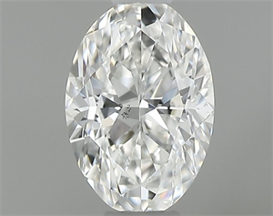 Foto Diamante Natural 0.34 quilates, Ovalado , Color G, claridad SI1 y certificado GIA de