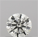 Natural Diamond 0.41 Carats, Round with Excellent Cut, H Color, SI1 Clarity and Certified by IGI