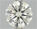 Natural Diamond 1.80 Carats, Round with Excellent Cut, M Color, SI1 Clarity and Certified by HRD