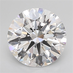 Picture of Lab Grown Diamond 6.08 Carats, Round with Ideal Cut, D Color, IF Clarity and Certified by IGI