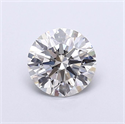 Lab Grown Diamond 1.30 Carats, Round with Ideal Cut, F Color, VVS2 Clarity and Certified by IGI