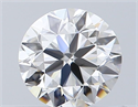 Natural Diamond 0.50 Carats, Round with Very Good Cut, G Color, VVS2 Clarity and Certified by GIA