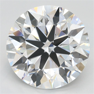Picture of Lab Grown Diamond 4.02 Carats, Round with Ideal Cut, D Color, IF Clarity and Certified by IGI