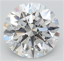 Lab Grown Diamond 5.82 Carats, Round with Ideal Cut, D Color, VVS1 Clarity and Certified by IGI
