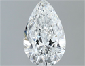 Diamante Natural 0.70 quilates, De pera , Color F, claridad VS2 y certificado GIA