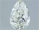 Natural Diamond 0.64 Carats, Pear with  Cut, I Color, IF Clarity and Certified by IGI