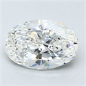 Diamante Natural 2.02 quilates, Ovalado , Color G, claridad VS1 y certificado GIA