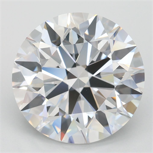 Picture of Lab Grown Diamond 4.14 Carats, Round with Ideal Cut, D Color, FL Clarity and Certified by IGI