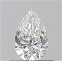Natural Diamond 0.50 Carats, Pear with  Cut, F Color, VS1 Clarity and Certified by GIA