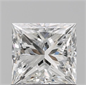 Natural Diamond 0.91 Carats, Princess with  Cut, G Color, SI1 Clarity and Certified by GIA