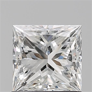 Picture of Natural Diamond 0.91 Carats, Princess with  Cut, G Color, SI1 Clarity and Certified by GIA