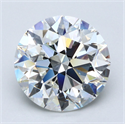 Diamante Natural 5.01 quilates, Redondo , Color H, claridad VS2 y certificado GIA