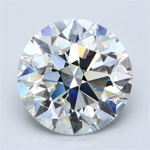 Picture of Natural Diamond 5.01 Carats, Round with Excellent Cut, H Color, VS2 Clarity and Certified by GIA