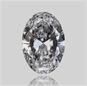 Natural Diamond 0.50 Carats, Oval with  Cut, E Color, SI1 Clarity and Certified by GIA