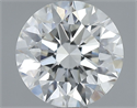 Natural Diamond 0.71 Carats, Round with Excellent Cut, F Color, VVS1 Clarity and Certified by GIA