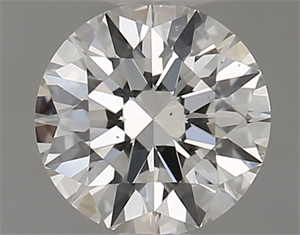 Picture of Natural Diamond 0.58 Carats, Round with Excellent Cut, I Color, VS1 Clarity and Certified by GIA