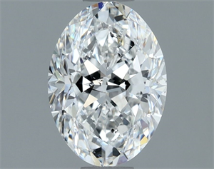 Picture of Natural Diamond 1.21 Carats, Oval with  Cut, F Color, SI2 Clarity and Certified by GIA