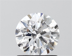Picture of Lab Grown Diamond 1.00 Carats, Round with Ideal Cut, D Color, VVS2 Clarity and Certified by IGI