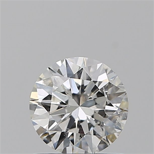 Picture of Natural Diamond 0.70 Carats, Round with Excellent Cut, H Color, SI2 Clarity and Certified by GIA