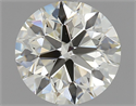 Natural Diamond 1.40 Carats, Round with Excellent Cut, K Color, VS1 Clarity and Certified by IGI