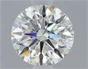 Natural Diamond 0.52 Carats, Round with Excellent Cut, J Color, VVS1 Clarity and Certified by GIA