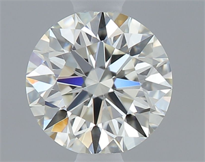 Picture of Natural Diamond 0.52 Carats, Round with Excellent Cut, J Color, VVS1 Clarity and Certified by GIA