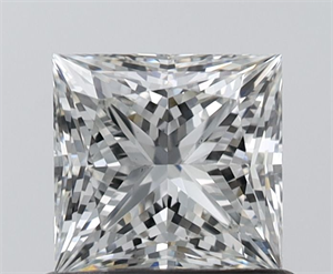 Picture of Natural Diamond 0.81 Carats, Princess with  Cut, G Color, VS2 Clarity and Certified by IGI