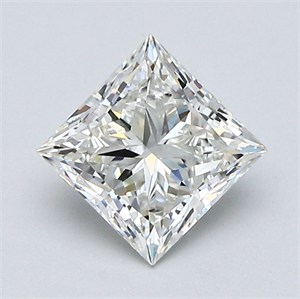 Picture of Natural Diamond 1.20 Carats, Princess with  Cut, I Color, VVS1 Clarity and Certified by GIA