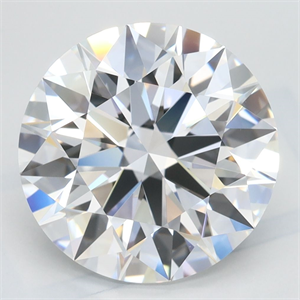 Picture of Lab Grown Diamond 4.30 Carats, Round with Ideal Cut, D Color, IF Clarity and Certified by IGI