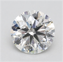 Lab Grown Diamond 2.50 Carats, Round with Excellent Cut, F Color, VS1 Clarity and Certified by IGI