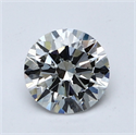 Lab Grown Diamond 2.03 Carats, Round with Excellent Cut, D Color, VS1 Clarity and Certified by GIA