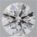 Lab Grown Diamond 5.55 Carats, Round with Ideal Cut, E Color, VVS2 Clarity and Certified by IGI