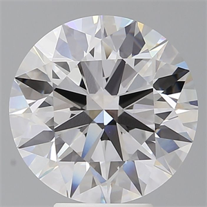 Picture of Lab Grown Diamond 5.55 Carats, Round with Ideal Cut, E Color, VVS2 Clarity and Certified by IGI