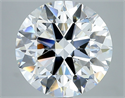 Natural Diamond 5.42 Carats, Round with Excellent Cut, D Color, VS2 Clarity and Certified by GIA