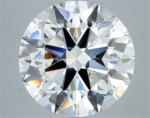 Picture of Natural Diamond 5.42 Carats, Round with Excellent Cut, D Color, VS2 Clarity and Certified by GIA