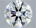 Natural Diamond 5.42 Carats, Round with Excellent Cut, D Color, VS2 Clarity and Certified by GIA