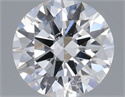 Natural Diamond 0.45 Carats, Round with Excellent Cut, D Color, I1 Clarity and Certified by GIA