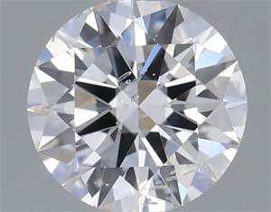 Picture of Natural Diamond 0.45 Carats, Round with Excellent Cut, D Color, I1 Clarity and Certified by GIA